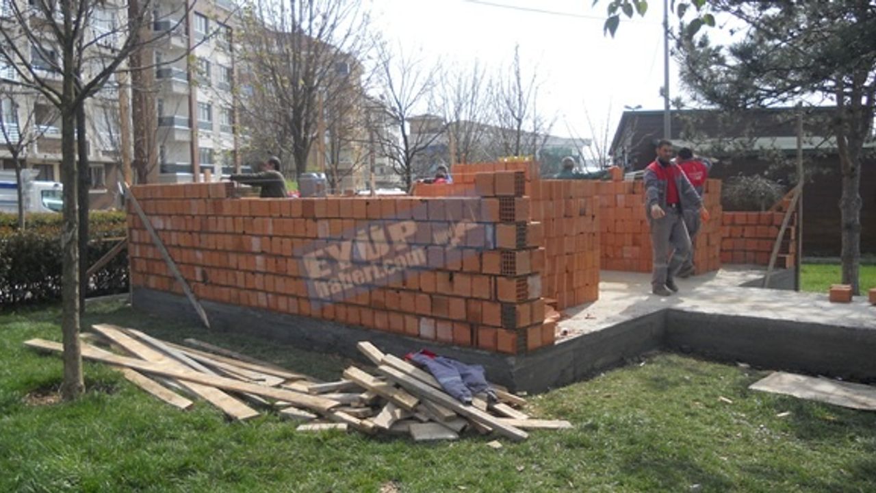 Yağlıdere parkına modern tuvalet yapılıyor