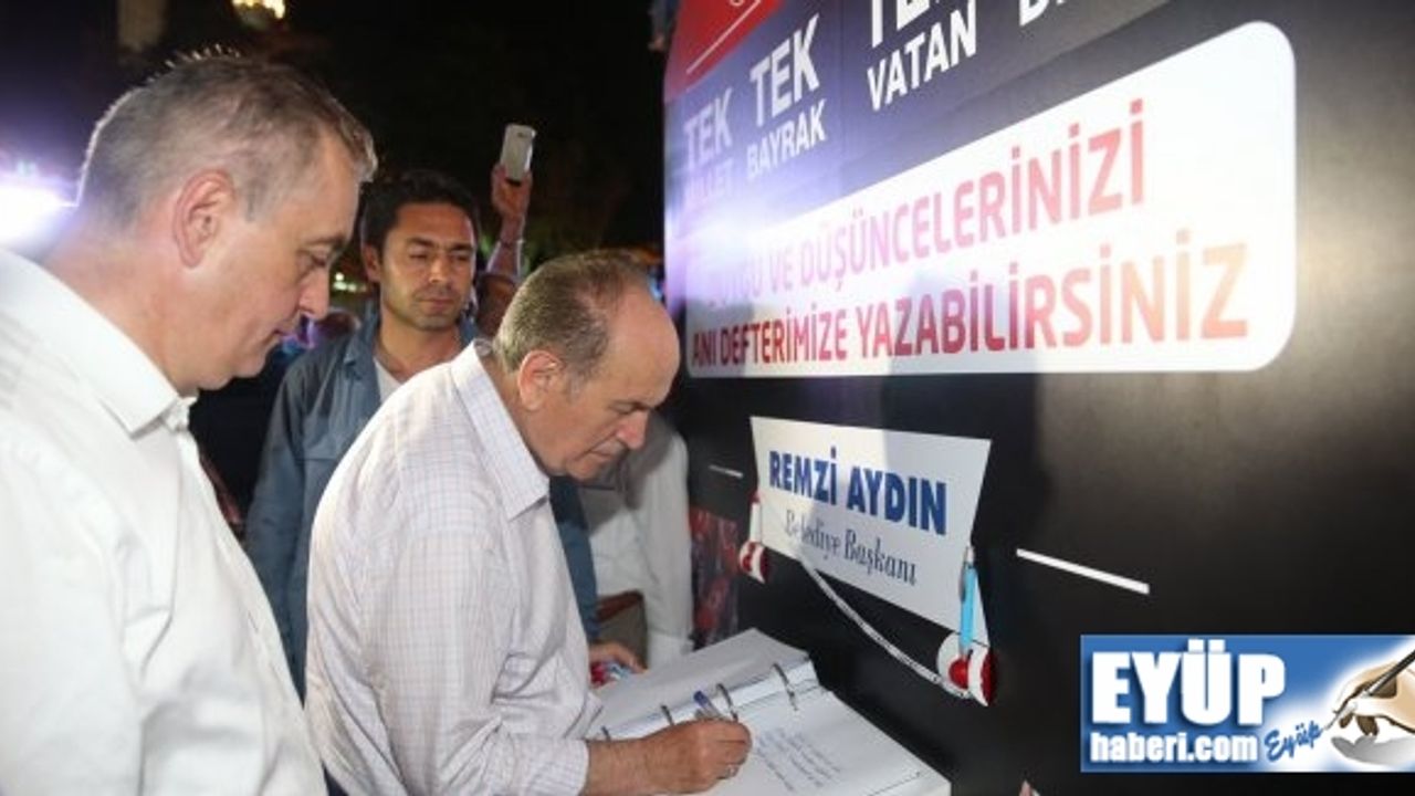 15 Temmuz Anı Defteri ile Tarihe Not