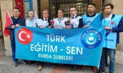 Bursa'da Türk Eğitim Sen şubelerinden Valiliğe 'ders saati' çağrısı