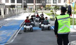 Konya Karatay'da trafik kültürü küçük yaşlarda kazandırılıyor