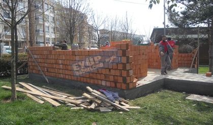 Yağlıdere parkına modern tuvalet yapılıyor