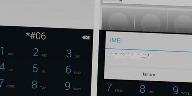 Akıllı telefonlarda IMEI numarası öğrenme