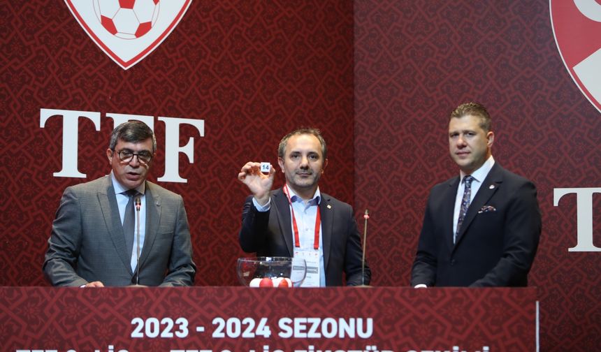 TFF 2. Lig ve TFF 3. Lig 2023-2024 Sezonu Fikstürü Çekildi