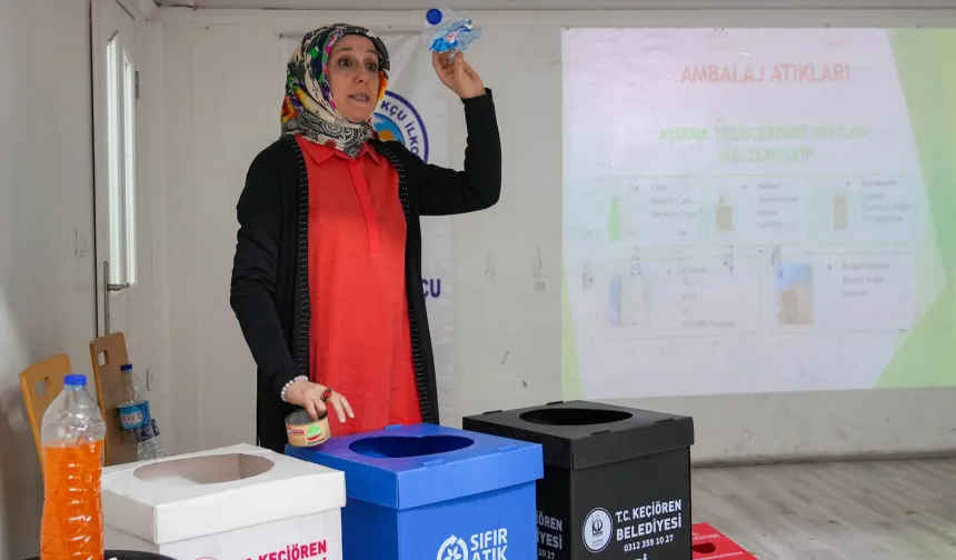 Ankara Keçiören'de 'sıfır atık' bilinci