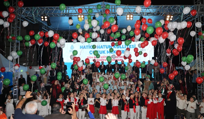Konya Selçuklu'da Hatice Hatun'da çocukların mezuniyet coşkusu