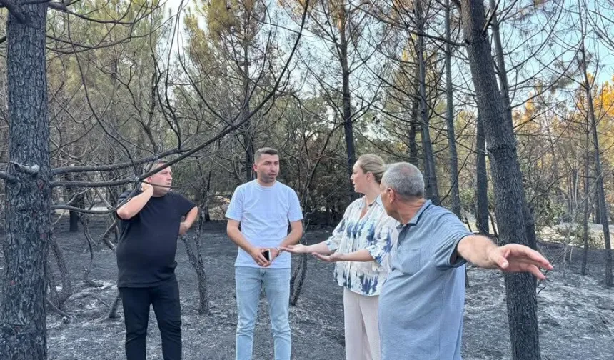 Taybıllı’dan Enez’de yangın bölgesine dayanışma ziyareti